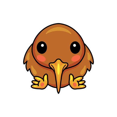 Cute little kiwi bird cartoon 14467713 Vector Art at Vecteezy