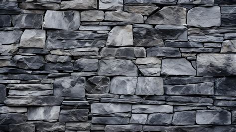 Premium AI Image | Texture of Gray Stone Wall