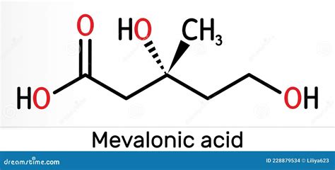 Mevalonic Acid, MVA, R-mevalonic Acid Molecule. It Is Precursor In The ...