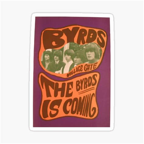 "The Byrds Band" Sticker for Sale by toccarra324 | Redbubble