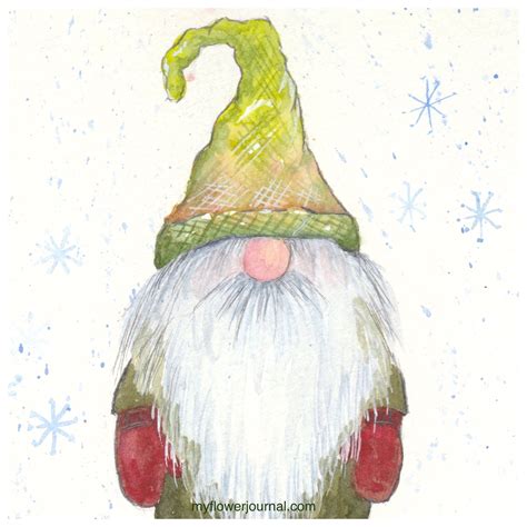 Paint A Watercolor Gnome In A Few Easy Steps - My Flower Journal ...