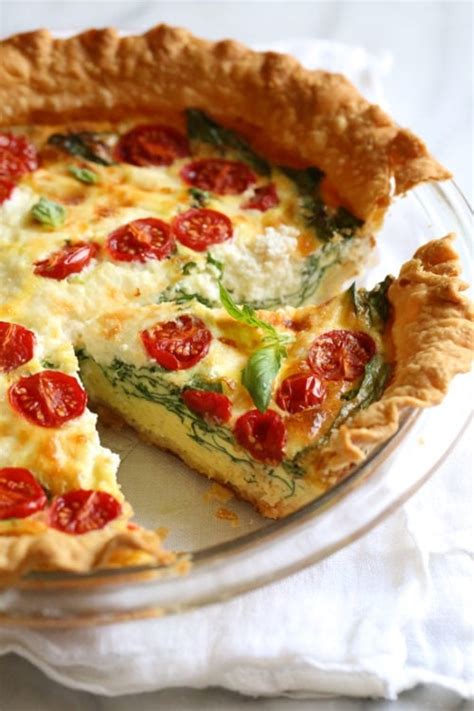 Spinach Ricotta Quiche - Skinnytaste