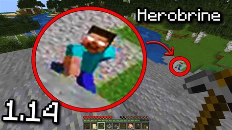 Herobrine has returned to Minecraft 1.14... (Scary Minecraft Herobrine ...