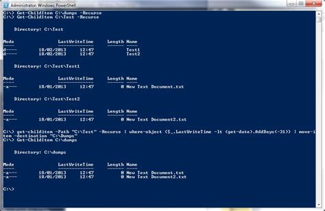 PowerShell script to move files and folders including subfolders from one location to another ...