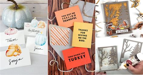 20 Homemade DIY Thanksgiving Cards To Make - Blitsy