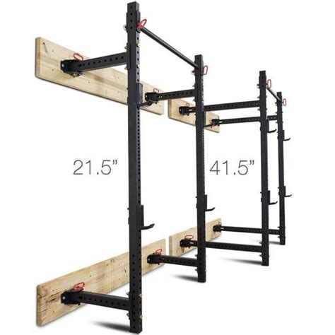 Titan T-3 Fold Back Wall-Mounted Squat Rack | Garage Gym Reviews