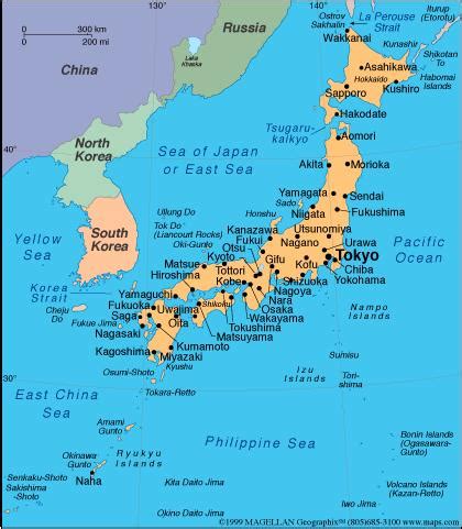 Japan islands map - Map japan islands (Eastern Asia - Asia)