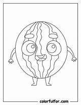 21 Watermelon Coloring Pages Free PDF Printables  Colorfulfor sketch template