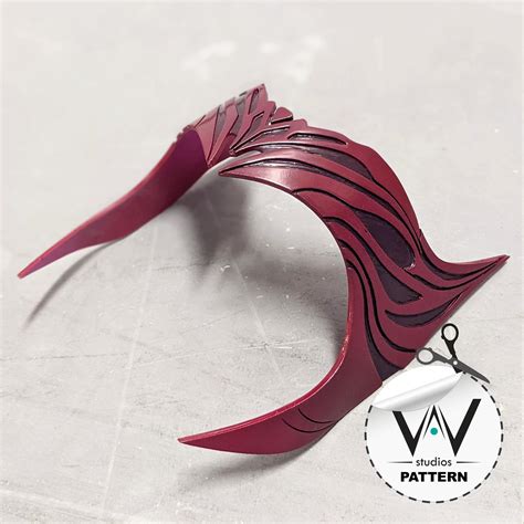 Scarlett Witch Crown ( WandaVision ) Foam PATTERNS - Givewave Studios