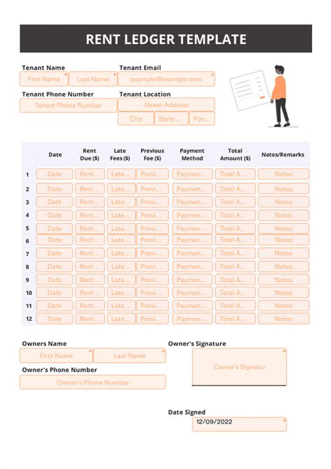 Rent Ledger Template - Sign Templates | Jotform