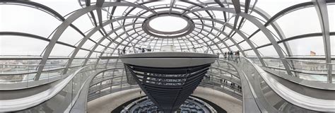 The interior of Reichstag Dome. Berlin 360 Panorama | 360Cities