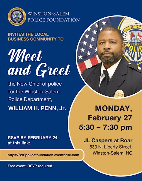 Local Business Community Meet & Greet with the New Chief of Police ...