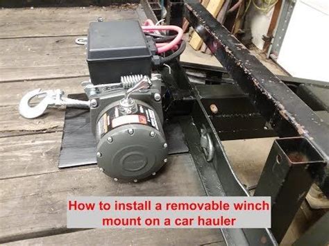 Trailer Winch Mount Ideas - Winch Trailer Mount Portable Trailers Homemade Utility Steel Metal ...