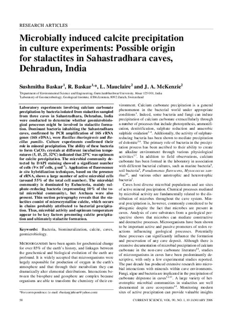 (PDF) Microbially induced calcite precipitation in culture experiments ...