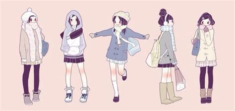 Anime fashion girls winter outfits | Anime Amino