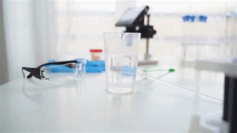 Student Conducts Chemical Experiments Chemical Laboratory Stock Footage ...