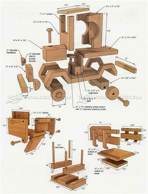 Simple Wood Crafts Plans | Wooden toy trucks, Wooden toys plans, Woodworking projects