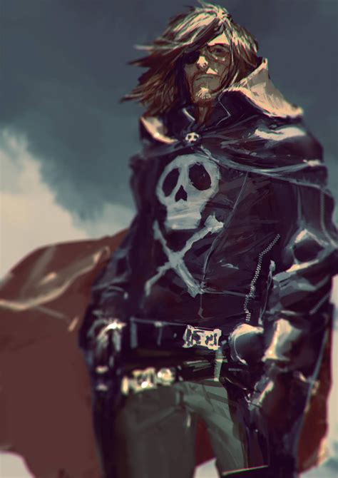 Captain Harlock / Albator Fan art by AldgerRelpa on @DeviantArt | Pirate art, Character art ...