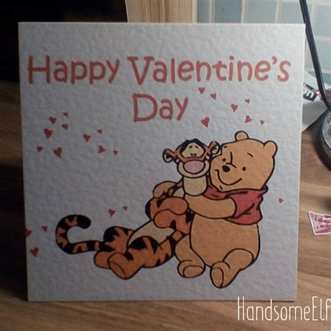 Winnie the Pooh Valentine Card - Etsy