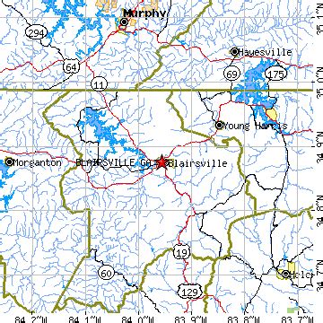 Blairsville, Georgia (GA) ~ population data, races, housing & economy