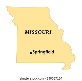 Springfield Missouri Locate Map Stock Vector (Royalty Free) 239337184 ...