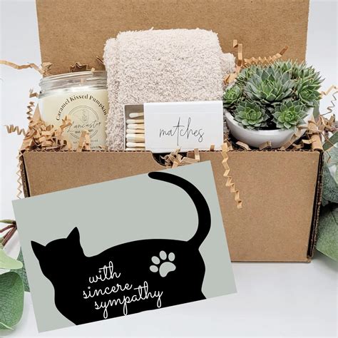 Pet Loss Gift Box With Sympathy Cat Loss Pet Memorial Cat - Etsy