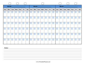 90 Day Calendar | Day planner template, Planner template, Day planners