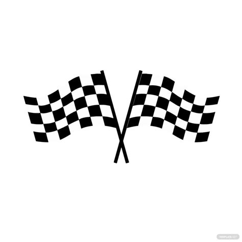 Checkered Flag Banner Clipart