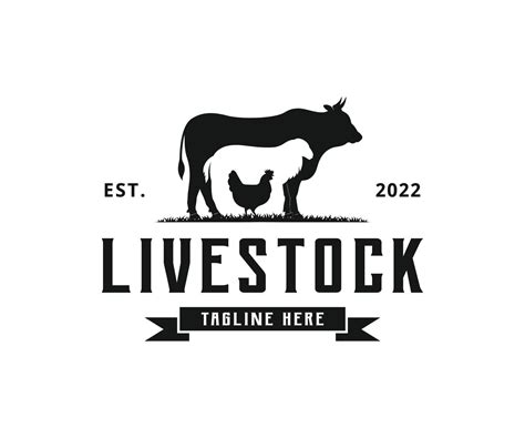 Livestock farm logo design template inspiration 15841521 Vector Art at ...