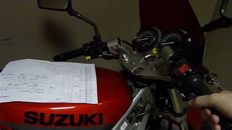 Suzuki GS 500 custom parts (Clutch window and LED rev counter) - YouTube