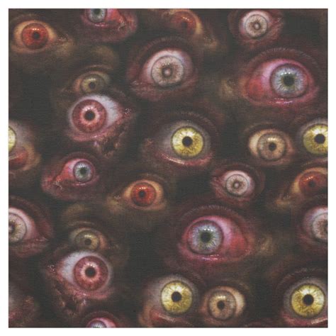 Zombie Eyeballs Creepy Human Eye Pattern Fabric | Creepy eyes, Eye art, Creepy backgrounds