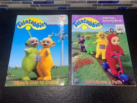 Teletubbies Coloring Activity Books Lot of 2 by Andrew Davenport UNUSED ...