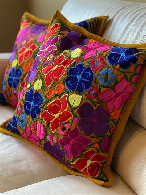 Embroidered Decorative Pillow Cover Home Decor Pillows - Etsy