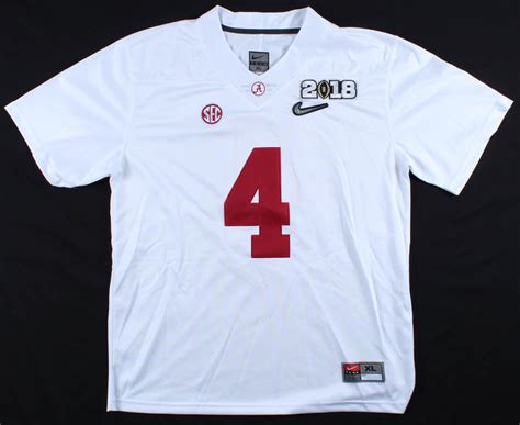 Jerry Jeudy Signed Alabama Crimson Tide Jersey Inscribed "Biletnikoff ...