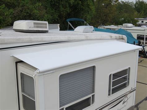 Solera RV Slide-Out Awning - 13'1" Wide - 48" Projection - White Lippert RV Awnings LCV000163300