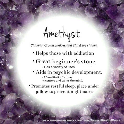 Amethyst crystal meaning … | Amethyst crystal meaning, Amethyst healing properties, Crystals