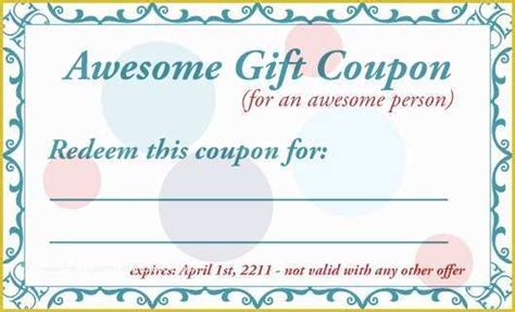 Free Coupon Maker Template Of 8 Best Of Printable Babysitting Voucher Template ...