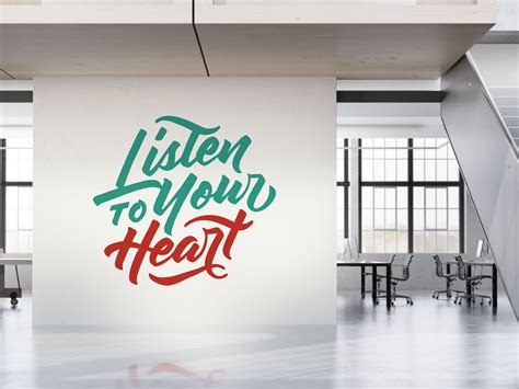 Quotes - Listen To Your Heart | Illustrations ~ Creative Market