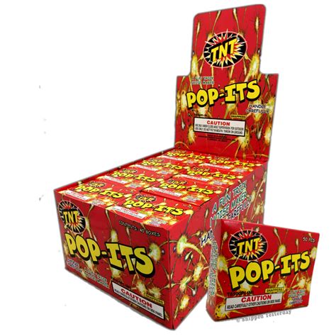 TNT POP-ITS Pop Pop Party Snaps Trick Noise Maker, Full Display Case ...