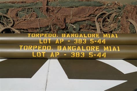 Bangalore torpedo tubes stencil set of 3