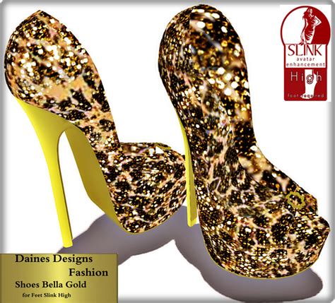 Second Life Marketplace - #PROMO#Bella Shoes - Gold