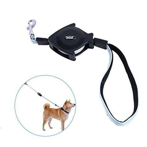 Retractable Dog Leash Automatic retractable 4.6ft Pet Portable Leash Dog Walking Leash with ...