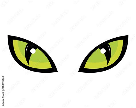 halloween eyes cartoon design, happy holiday and scary theme Vector ...