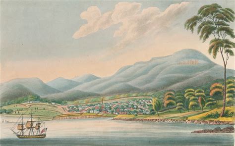 Historical View of Hobart Town in Van Diemens Land