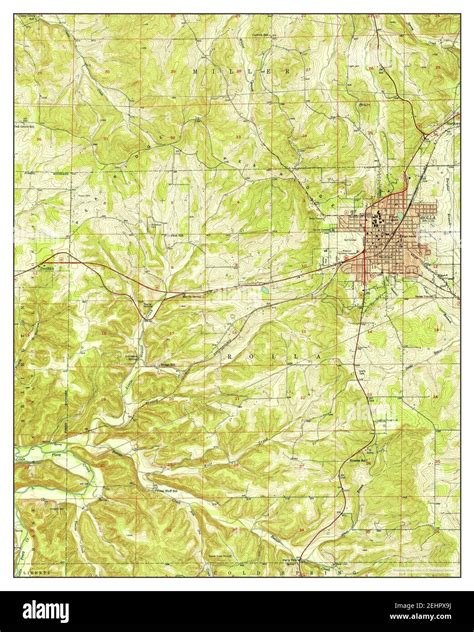 Rolla, Missouri, map 1951, 1:24000, United States of America by ...