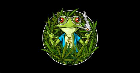 Frog Smoking Weed - Frog Weed - Posters and Art Prints | TeePublic