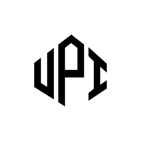 UPI letter logo design with polygon shape. UPI polygon and cube shape logo design. UPI hexagon ...