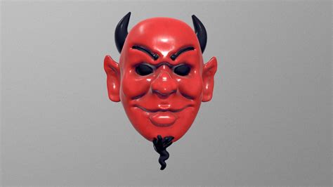 Red Devil Mask from Scream Queens - Download Free 3D model by j.c.narine [026f846] - Sketchfab