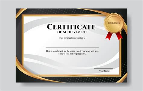 Luxury Black Gold Certificate Template Psd Free Downl - vrogue.co