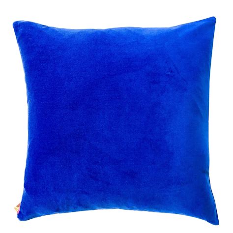 ROYAL BLUE COTTON VELVET PILLOW | Velvet pillows, Pillows, Cotton velvet